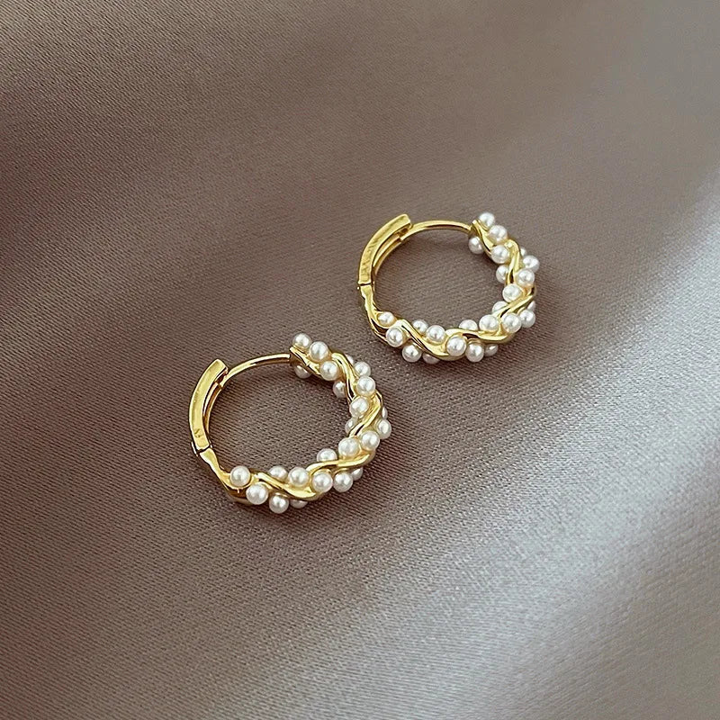 Chic Crystal Circle Earrings