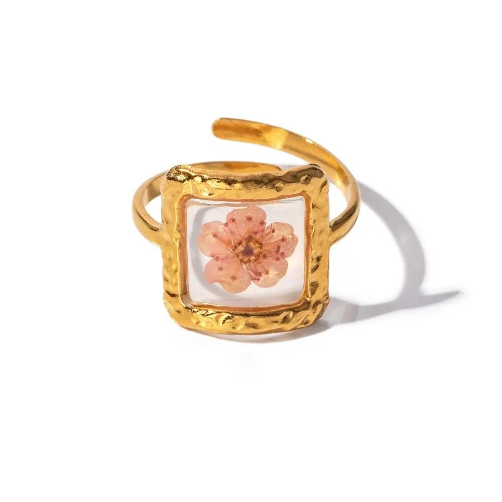 Beautiful Flower Adjustable Ring