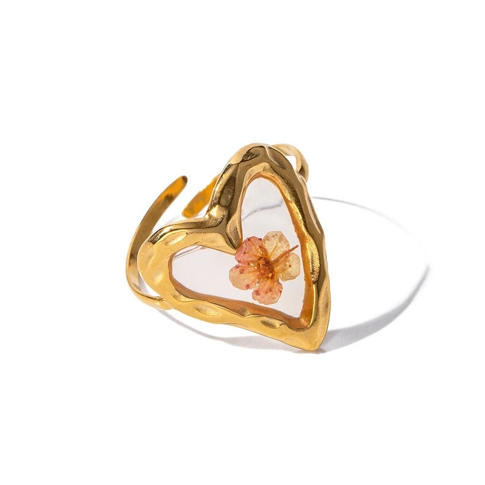 Beautiful Flower Adjustable Ring - Yeezlab