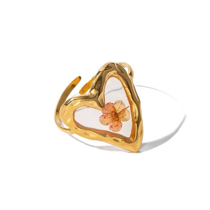 Beautiful Flower Adjustable Ring - Yeezlab
