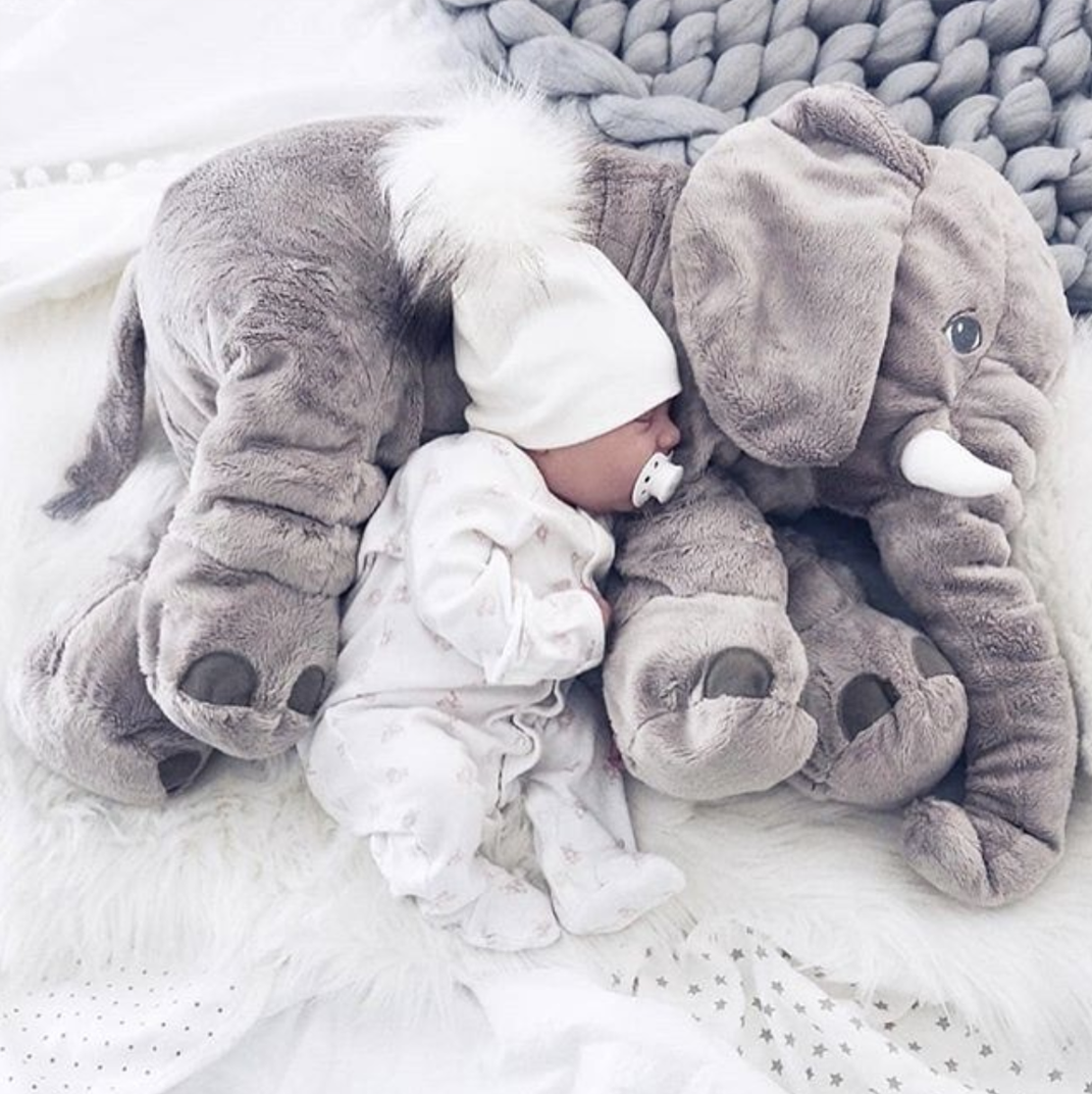 Soft Elephant Hug Pillow