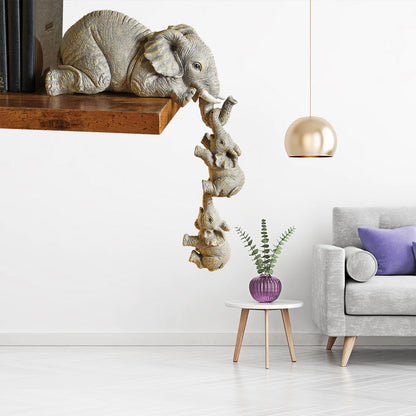 Unique 3-Piece Elephant Decor Figurine