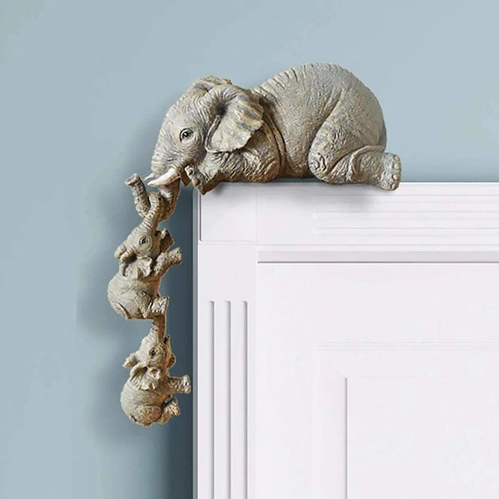 Unique 3-Piece Elephant Decor Figurine