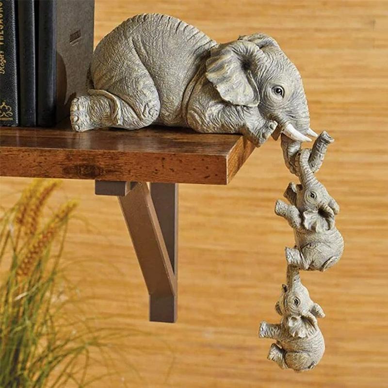 Unique 3-Piece Elephant Decor Figurine - Yeezlab