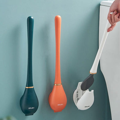 Bathroom Essentials | Sanitary Toilet Brush with Holder and Fast Dry Design - Yeezlab