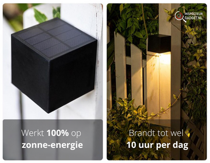 Outdoor Solar Powered LED Cube Wall Lights - Yeezlab