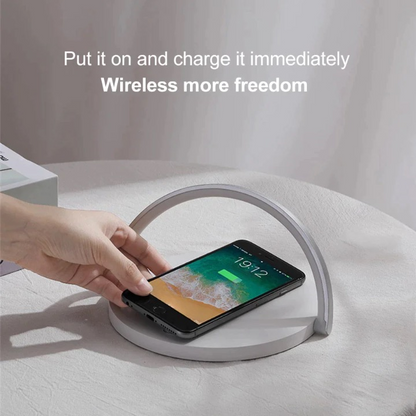 3-in-1 Portable LED Desk Lamp with Wireless Charger