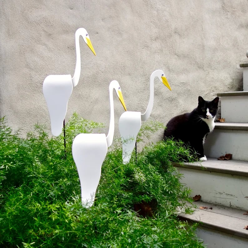 Colorful Pink Outdoor Lawn Ornament