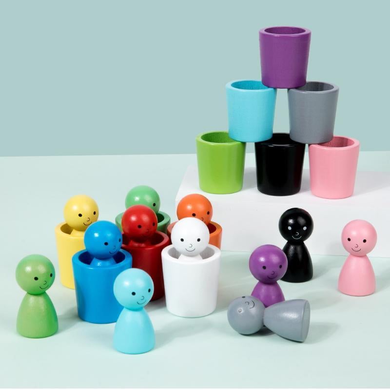 Colorful Plastic Sorting Cups