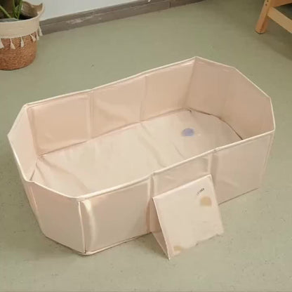 Portable Folding Bath Tub with Storage & Fast Fill