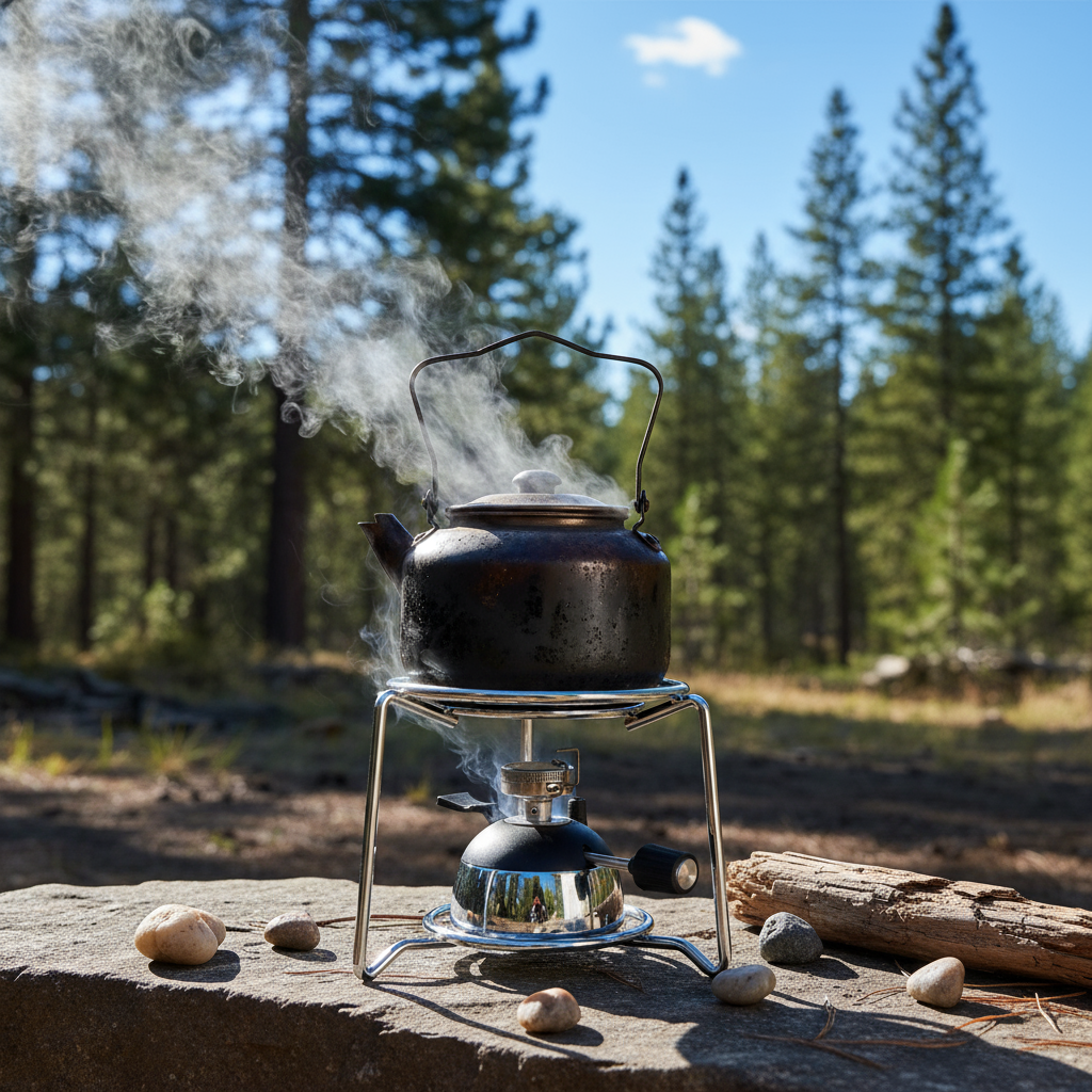 Compact Outdoor Stainless Steel Camping Stove