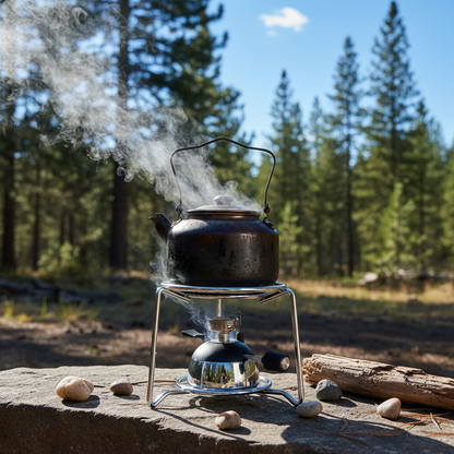 Compact Outdoor Stainless Steel Camping Stove