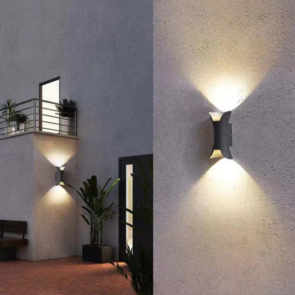 Contemporary Steel Outdoor Wall Light