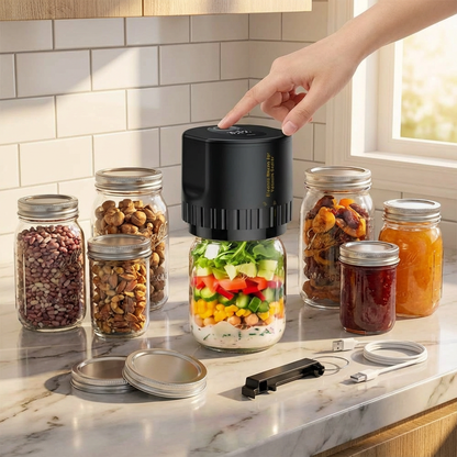 Electric Jar Vacuum Sealer Kit