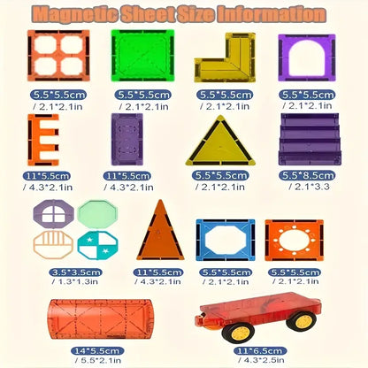 Fun Magnetic Building Blocks Set