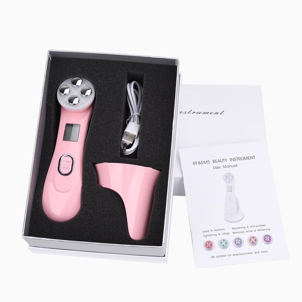 Glowing LED facial skin renewal device