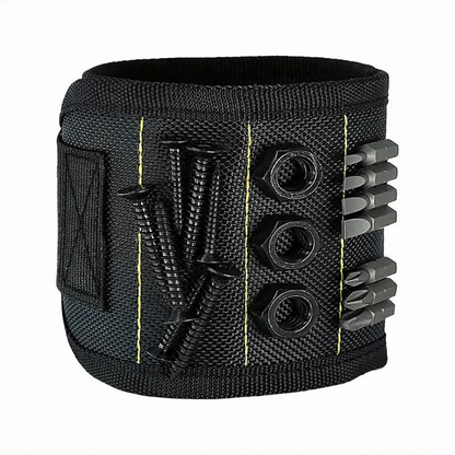 Strong magnetic wristband tool holder