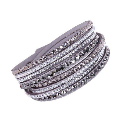 Sparkling Women's Rhinestone Layered Bracelet Jewelry