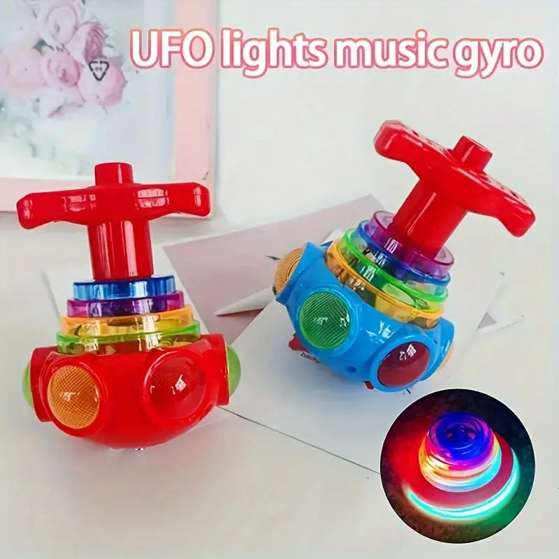 Colorful LED Spinning Top Lamp