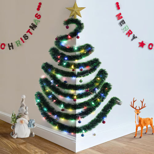Compact Wall Mount Christmas Tree