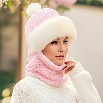 Soft Fleece Beanie and Scarf Set