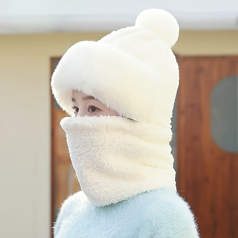 Soft Fleece Beanie and Scarf Set