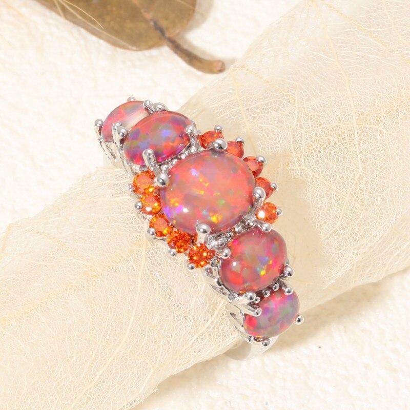 Vibrant Gemstone Red Gold Ring