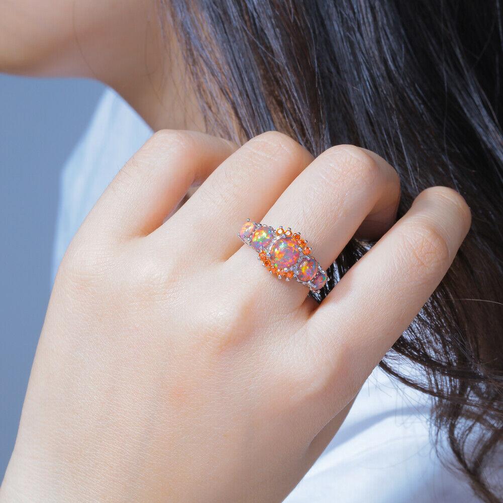 Vibrant Gemstone Red Gold Ring