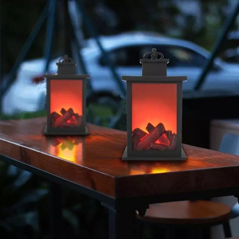 Warm LED Hanging Fireplace Lamp - Yeezlab