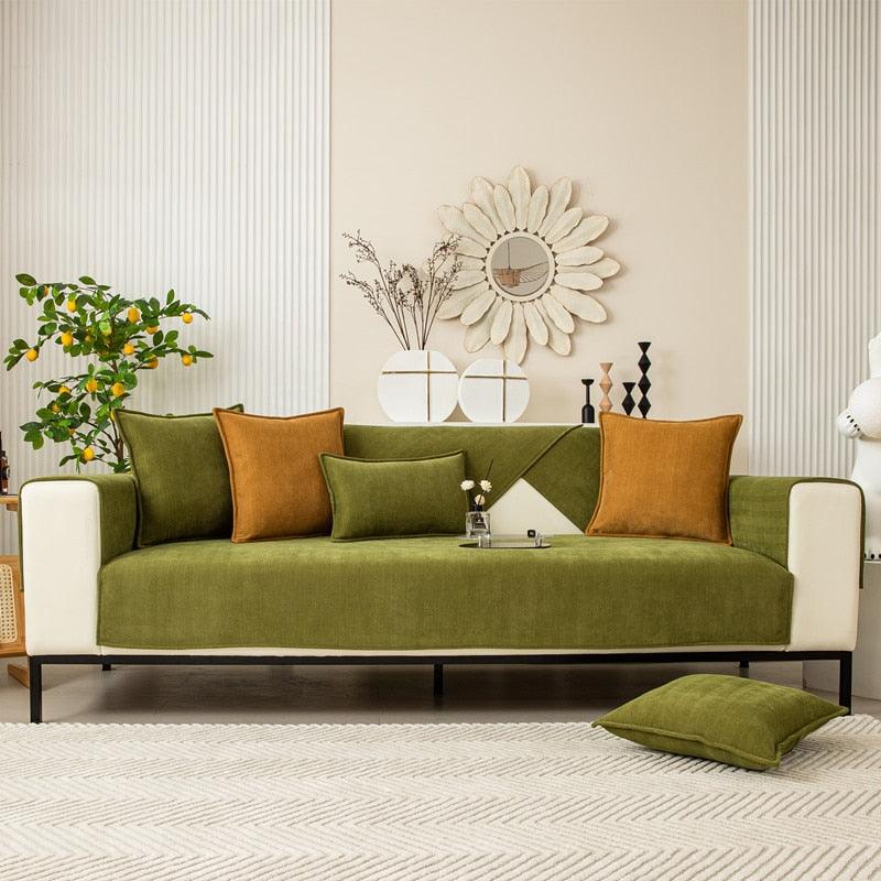 Plush Sofa Slipcover for Living Room - Soft Couch Protector - Yeezlab