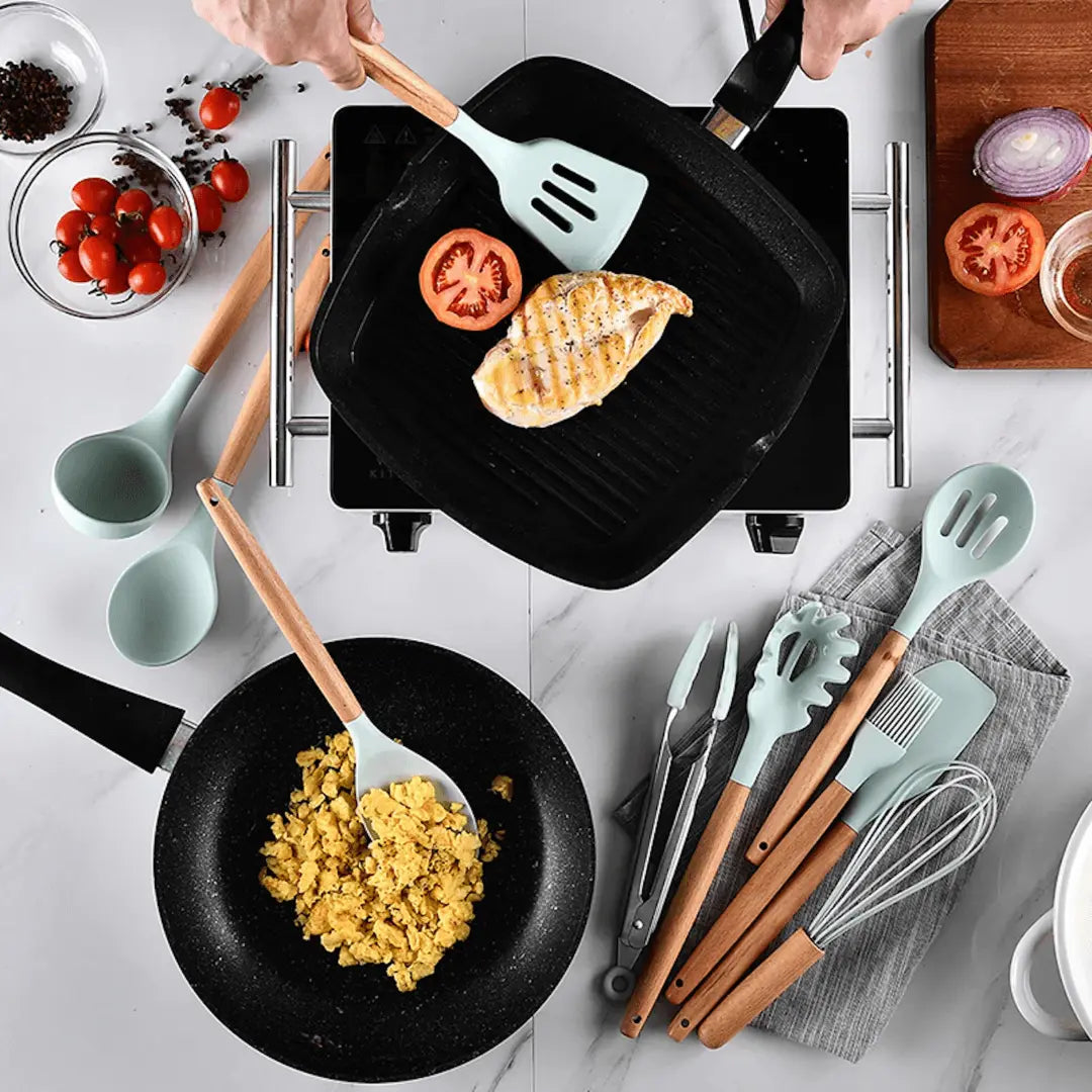 Flexible Silicone Cooking Utensil Set