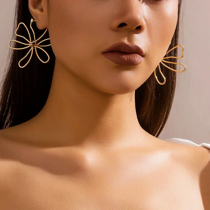 Delicate Flower Drop Earrings