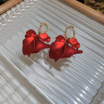 Beautiful Rose Gold Drop Earrings