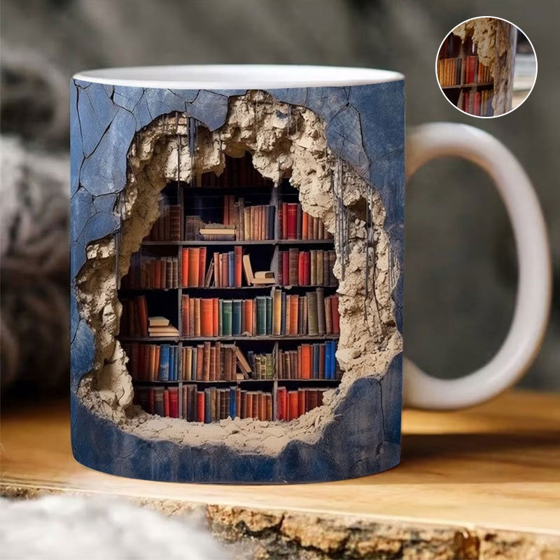 Unique 3D Book Mug