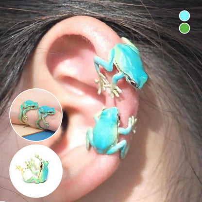 Trendy Tree Frog Stud Earrings