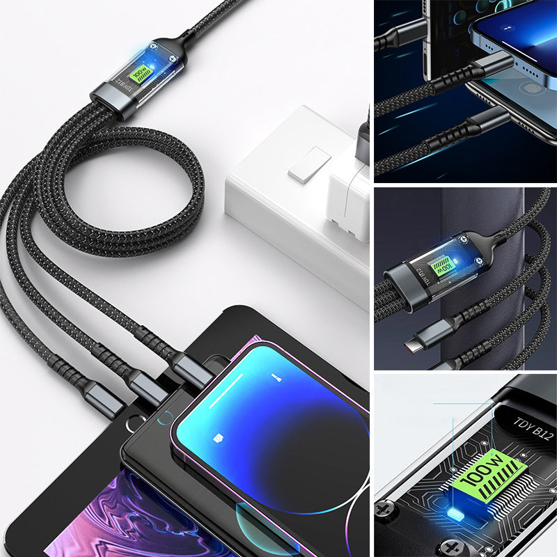 Quick Charge 3-in-1 USB Data Cable