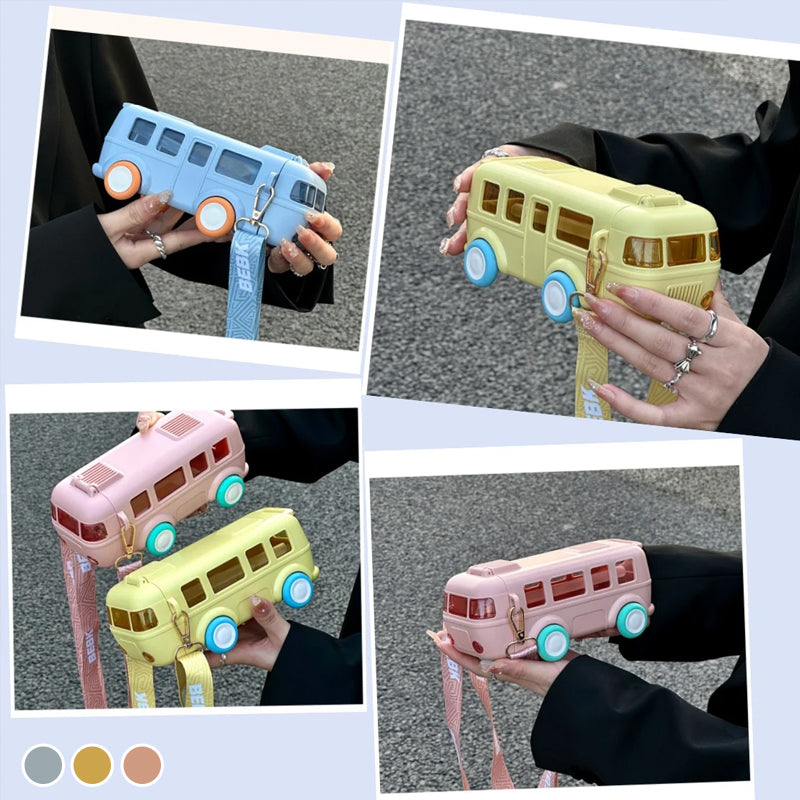 Fun Travel Bus Shaped Water Bottle