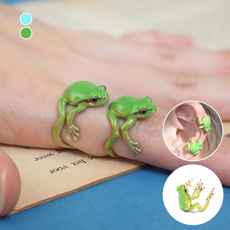 Trendy Tree Frog Stud Earrings - Yeezlab