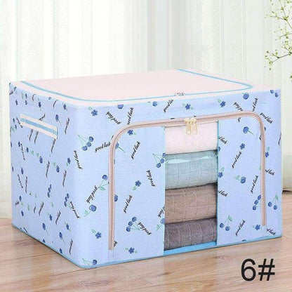 Foldable Stackable Cloth Storage Box with Clear Window