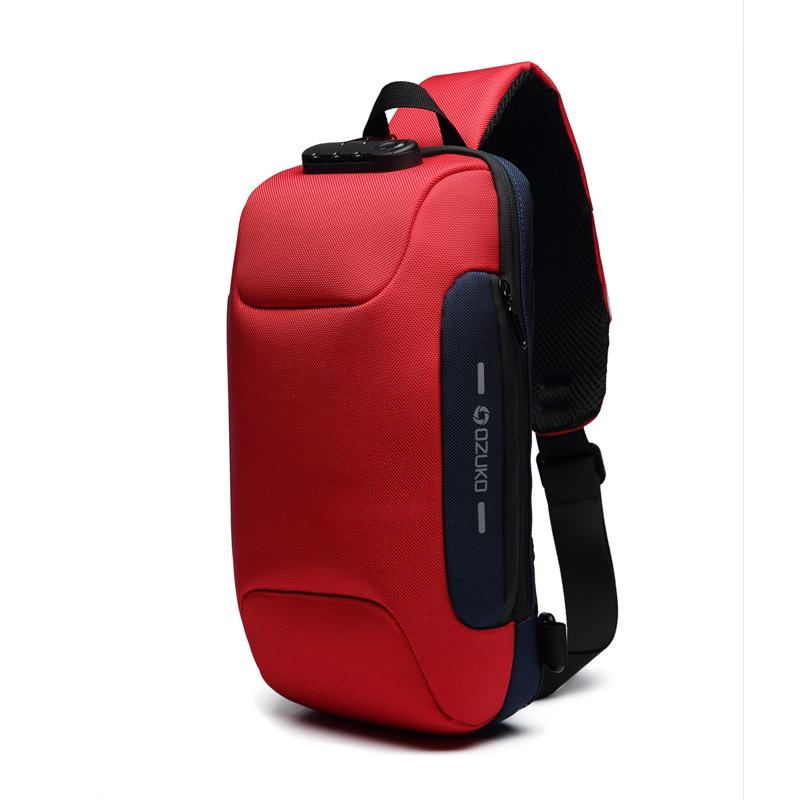 Secure Crossbody Laptop Bag with Lock and USB Port