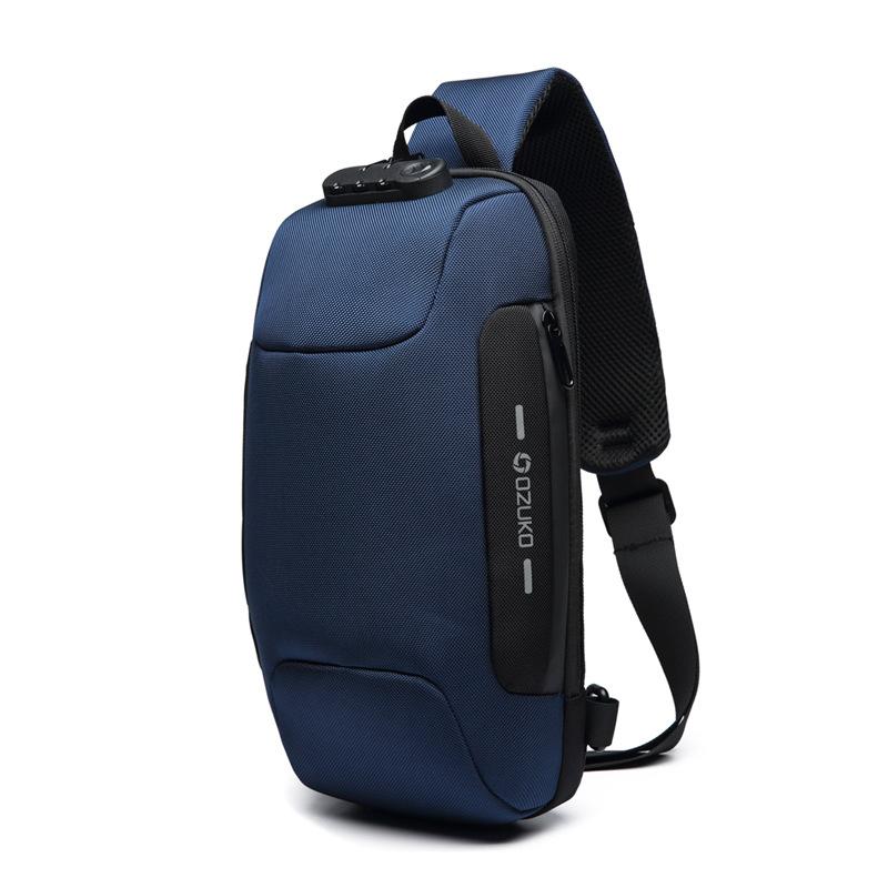 Secure Crossbody Laptop Bag with Lock and USB Port