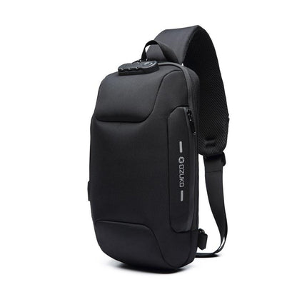 Secure Crossbody Laptop Bag with Lock and USB Port