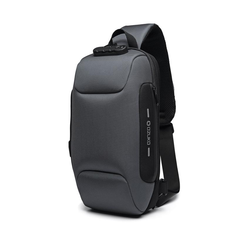 Secure Crossbody Laptop Bag with Lock and USB Port