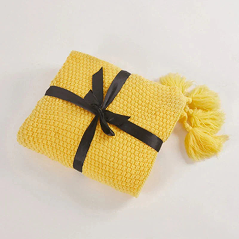 Cozy Scandinavian Wool Throw Blanket