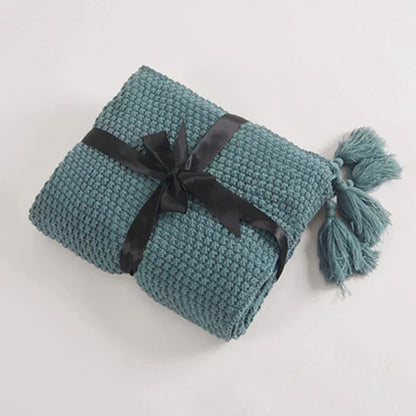Cozy Scandinavian Wool Throw Blanket