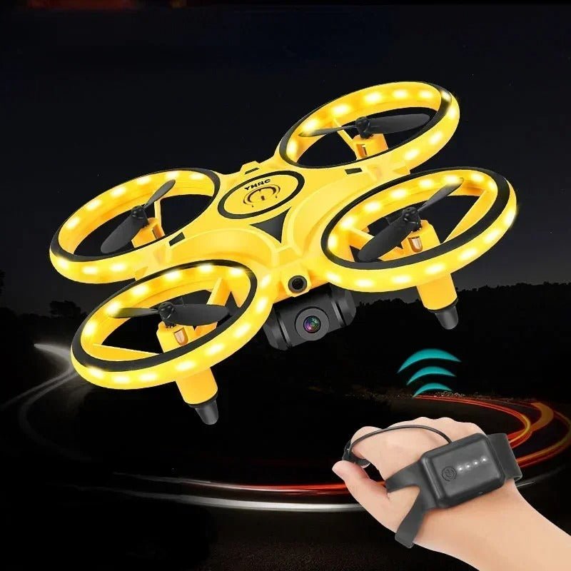 Gesture Sensing Drone - Small RC Quadcopter Drone Aircraft With Smart Watch Controlled - Yeezlab