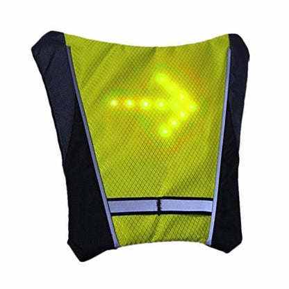 Visible LED Safety Vest for Cyclists Waterproof Reflective Jacket