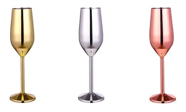 Luxury Metal Wine Glass