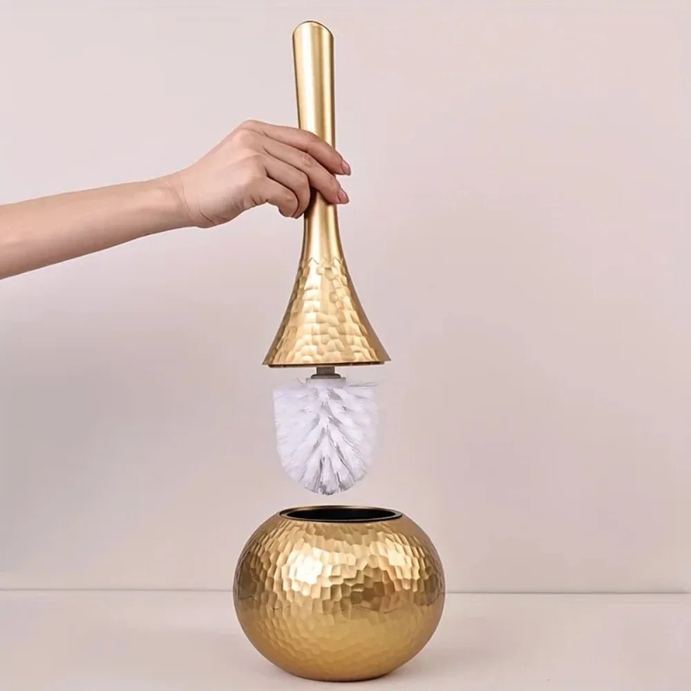 Luxury Toilet Brush with Sleek Metal Handle - Yeezlab