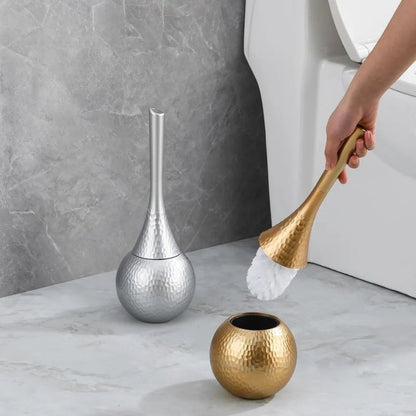 Luxury Toilet Brush with Sleek Metal Handle